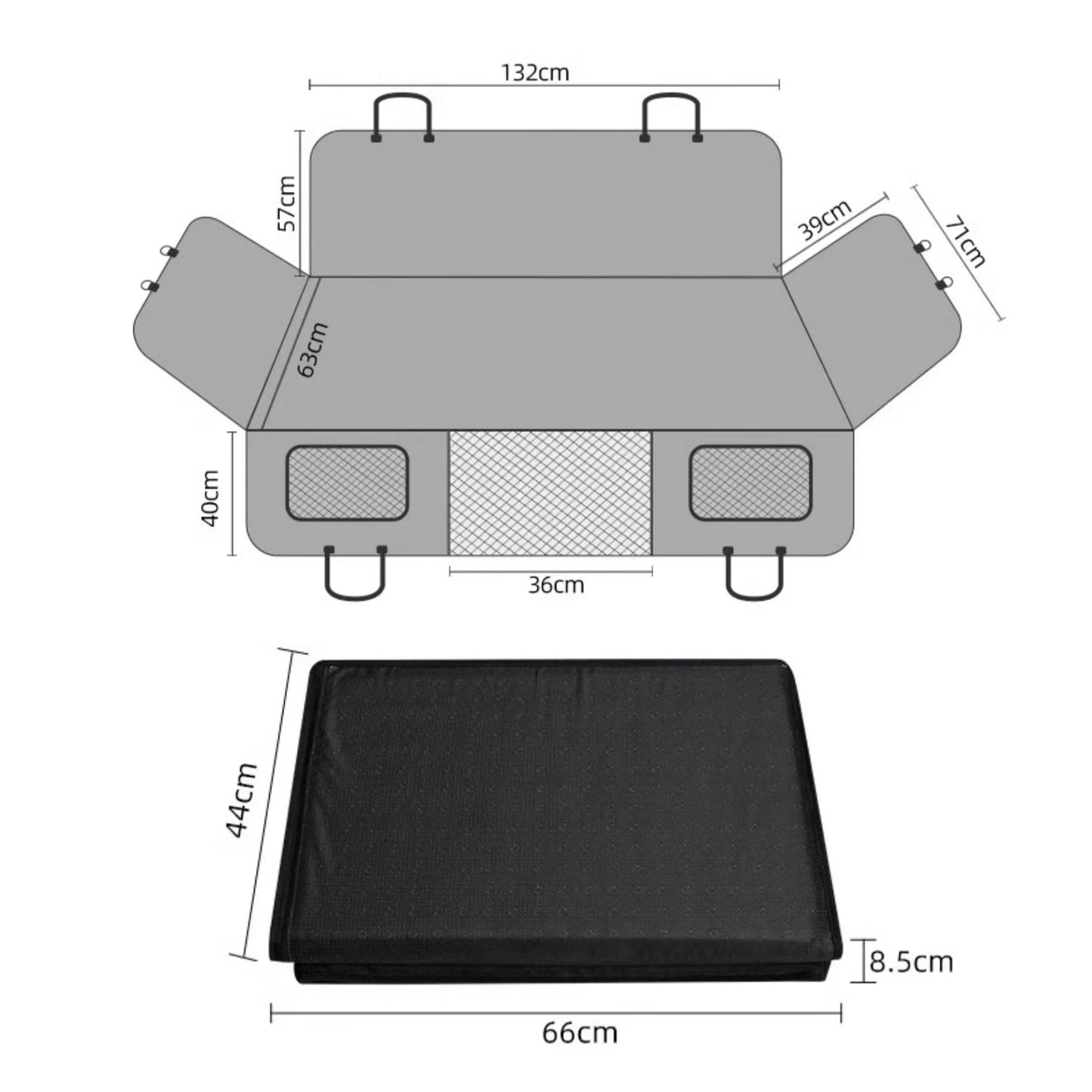 Hard Bottom Dog Car Seat Protector