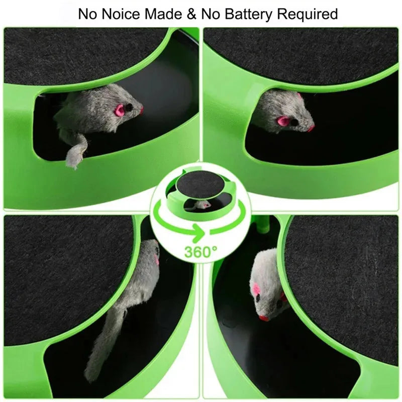 Cat Toy Turntable Roller Mouse Toys