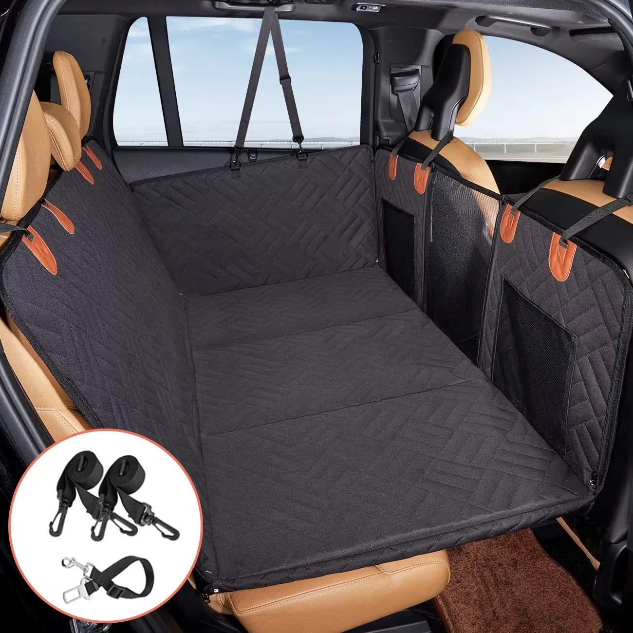 Hard Bottom Dog Car Seat Protector