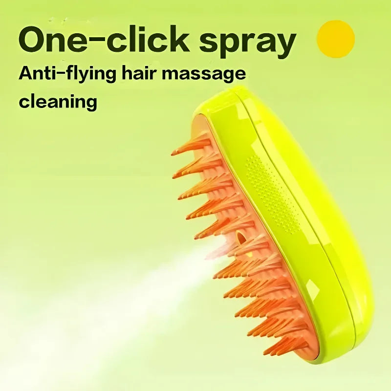 Dog/Cat Steamy Brush Steam Brush Electric Sprayer for Massage