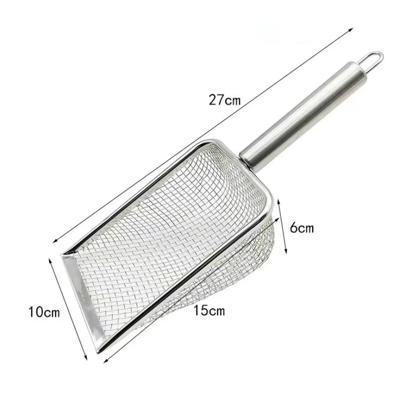 2X2 mm Fine Pores Cat Feces Sand Shovel Stainless Steel