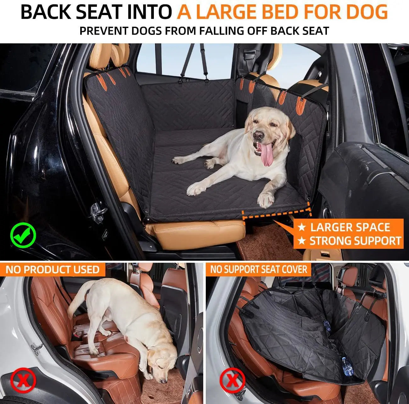 Hard Bottom Dog Car Seat Protector