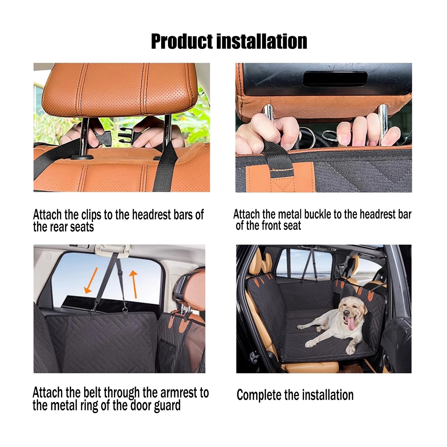 Hard Bottom Dog Car Seat Protector