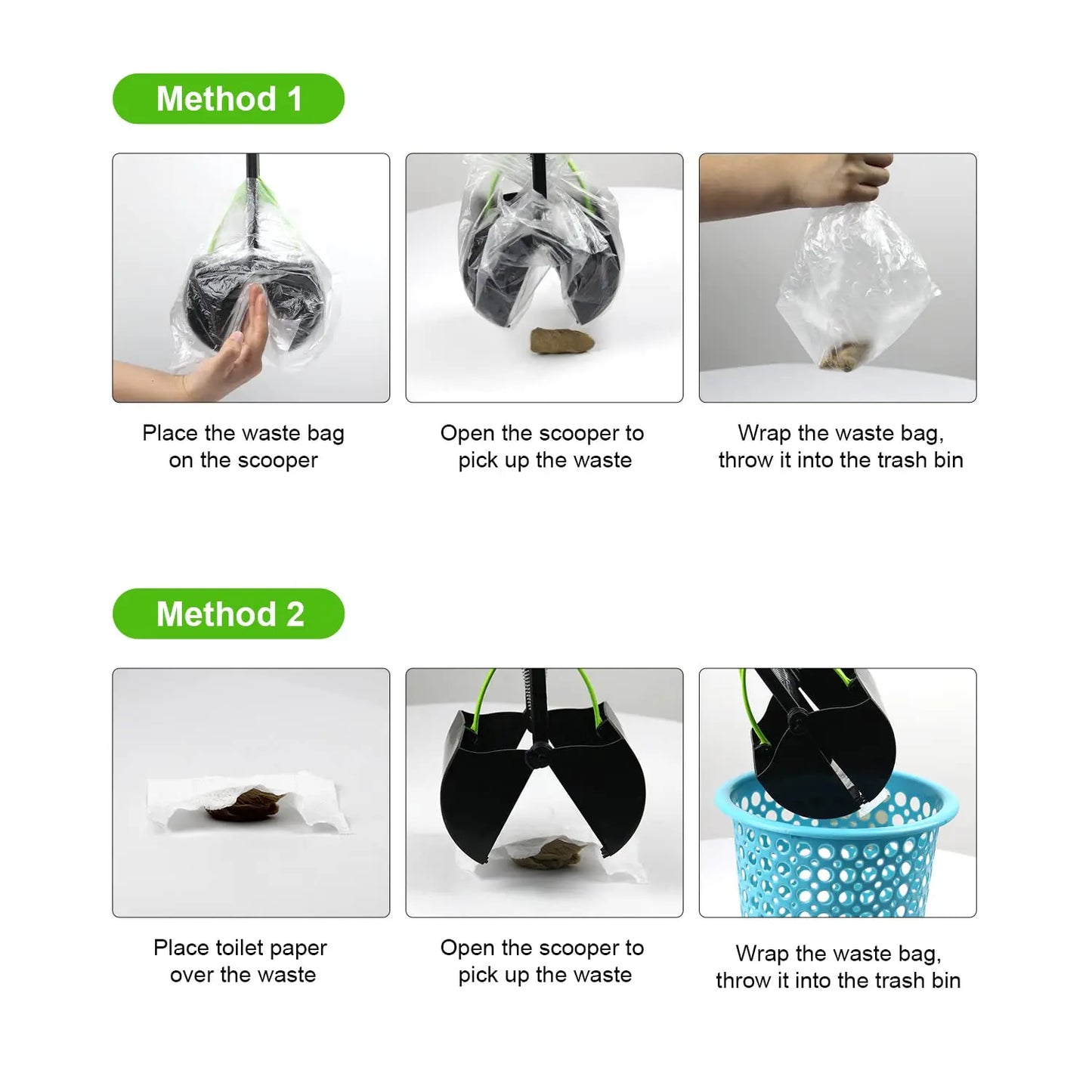 Dog/ Cat Pooper Scooper with Long Handle