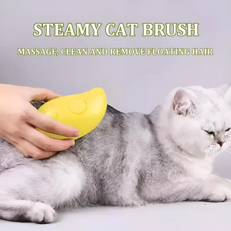 Dog/Cat Steamy Brush Steam Brush Electric Sprayer for Massage