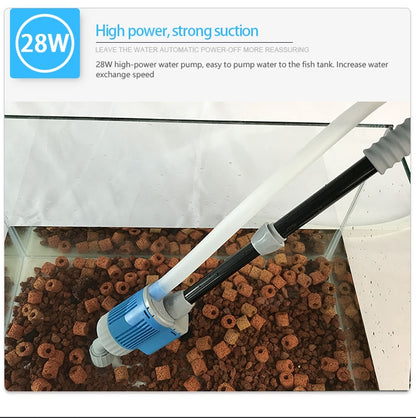 Fish Tank Gravel Cleaner - Aquarium Sand Electric Vacuum