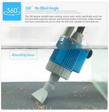 Fish Tank Gravel Cleaner - Aquarium Sand Electric Vacuum