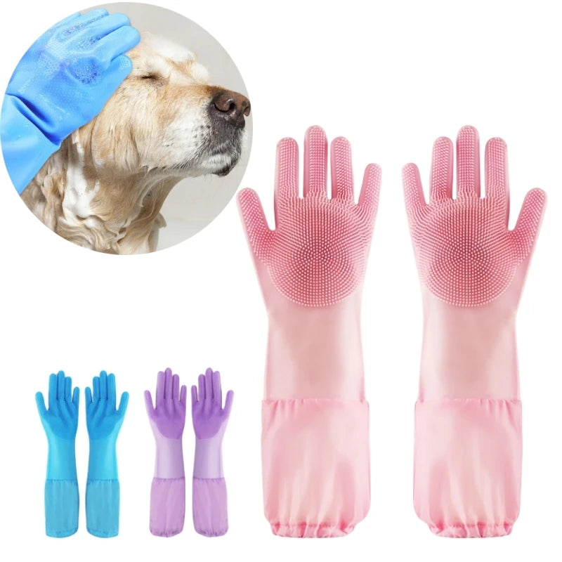 Pet Grooming Cleaning Gloves