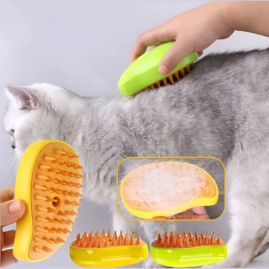 Dog/Cat Steamy Brush Steam Brush Electric Sprayer for Massage