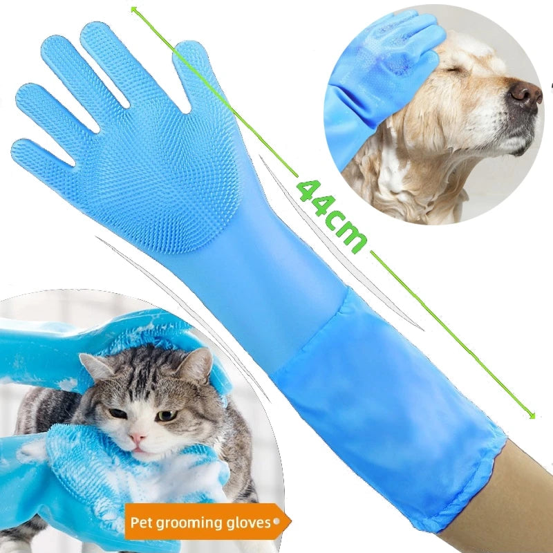 Pet Grooming Cleaning Gloves