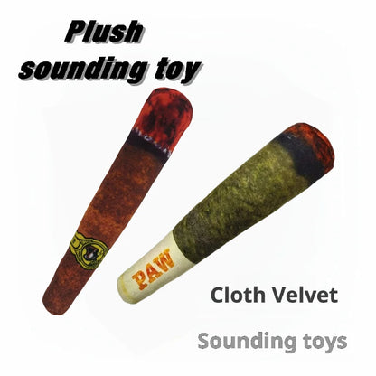 Cigar Plush Sound Dog Toys