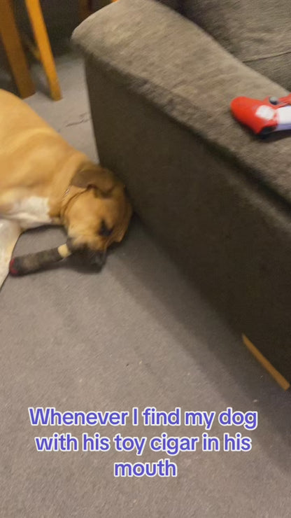 Cigar Plush Sound Dog Toys